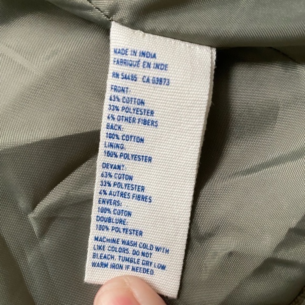 American Eagle Cropped Jacket With Diagonal Zip G… - image 4